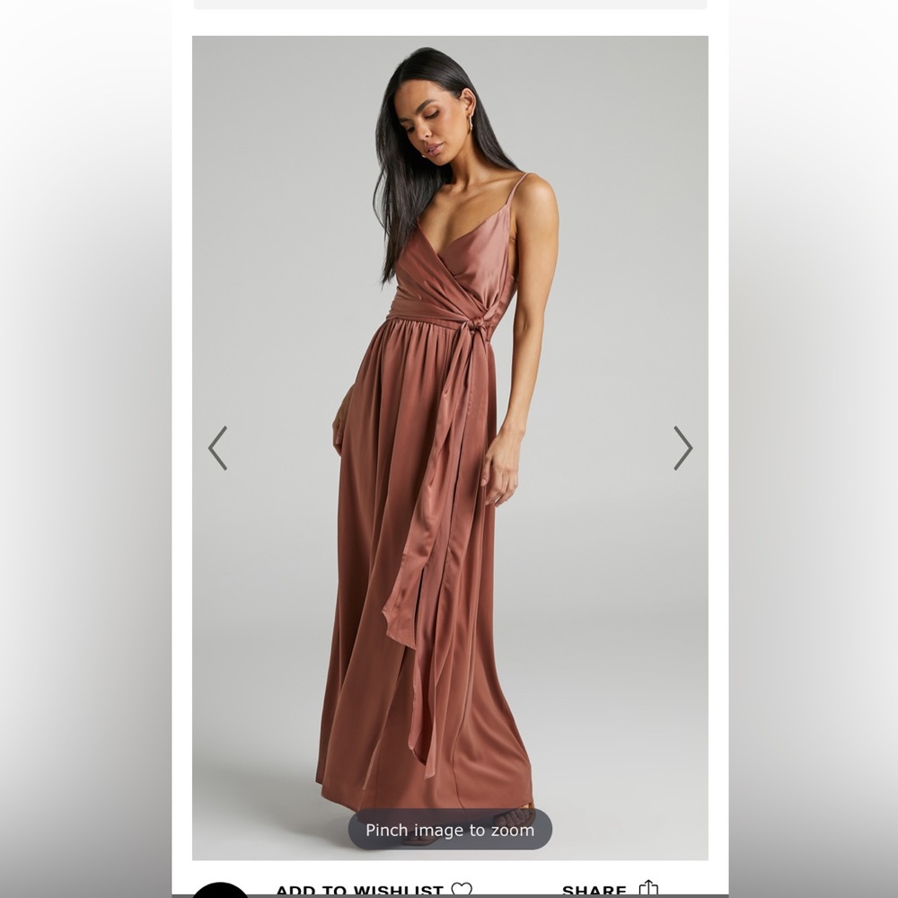 Showpo Champagne Gown. Size 10